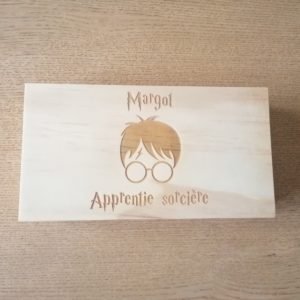 Boite en bois cadeaux personnalisée Le Havre Les BAM Harry Potter enfant