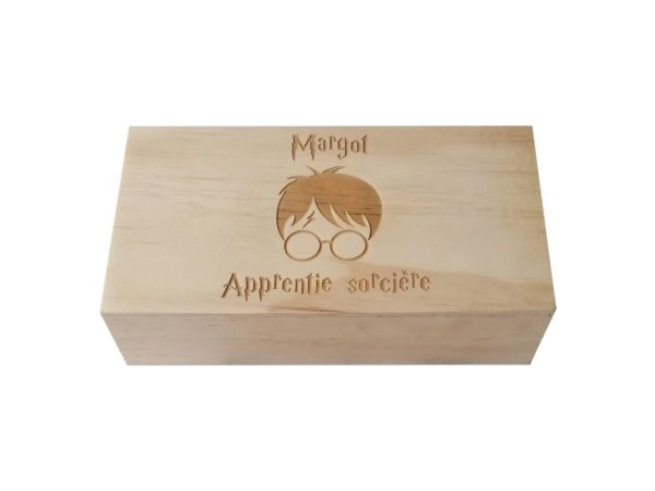 Boite en bois cadeaux personnalisée Le Havre Les BAM Harry Potter