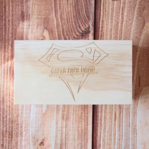 Boite cadeaux personnalisée en bois pour papa Le Havre 76